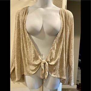 Maurice’s tie front sweater. NWT.